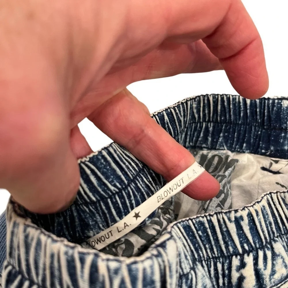 LA BlowOut StreetWear High Rise Reversible Acid Wash Pants S Y2K - Picture 3 of 13